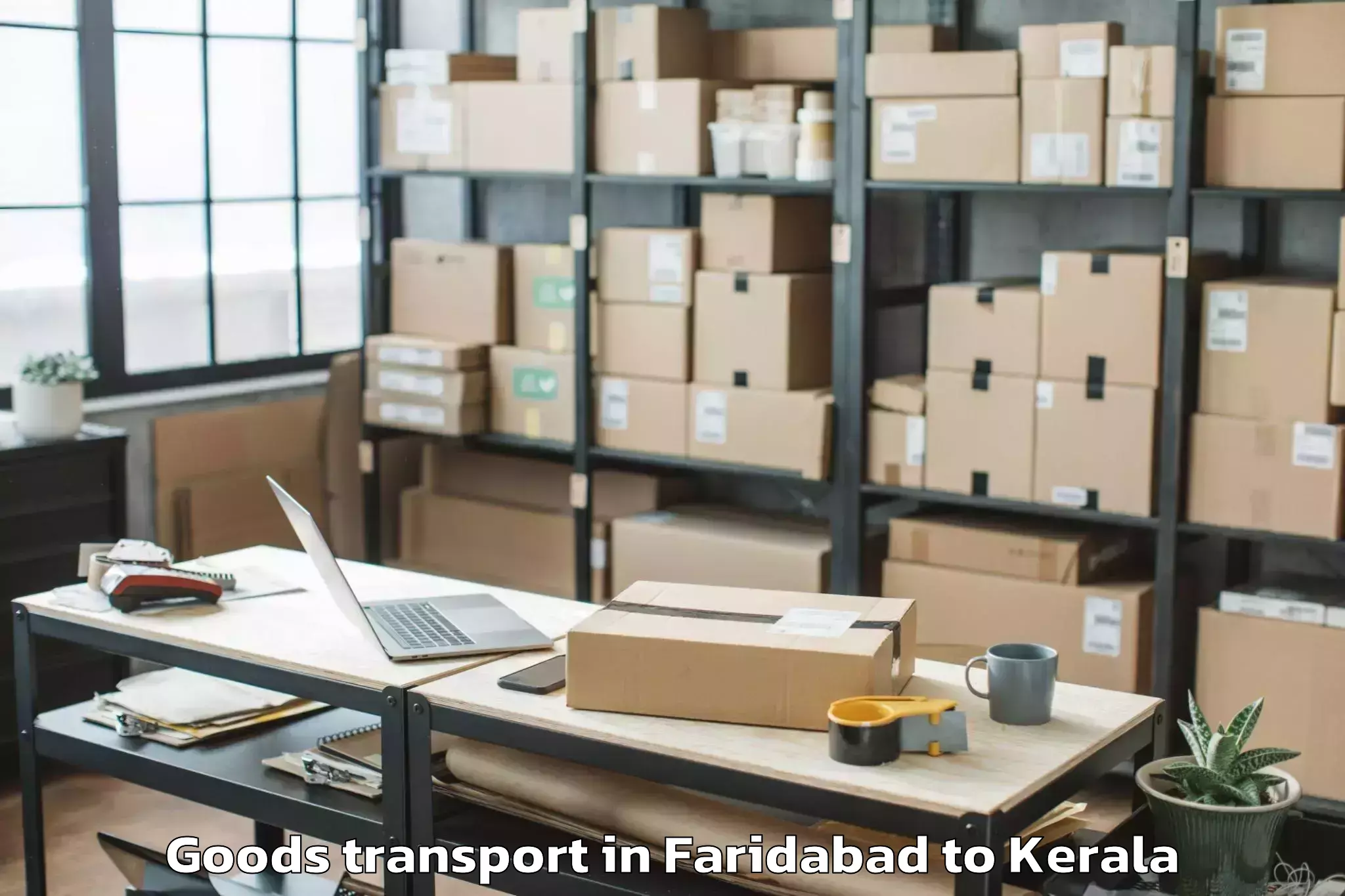 Efficient Faridabad to Kadanad Goods Transport